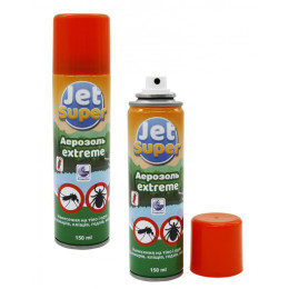 АЭРОЗОЛЬ ОТ КОМАРОВ JET SUPER ТУРЦИЯ 150ML REPELLENT EXTREME 6ЧАСОВ