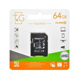 Карта пам'яті microSDXC (UHS-1) 64GB class 10 T&G