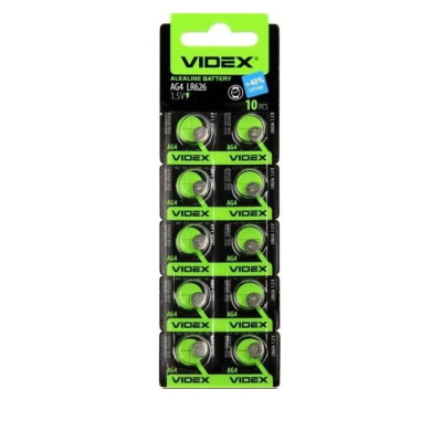 батарейка VIDEX ALKALINE AG4 LR626 1.5V