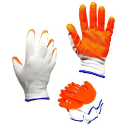 Рукавички стрейч помаранчевий 12пар