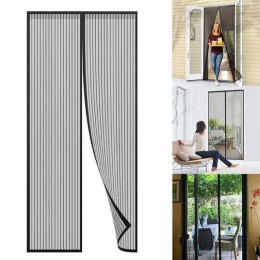 ШТОРА ОТ МУХ №3 ДВЕРНА АНТИМОСКІТНА СІТКА НА МАГНІТАХ (100*210)