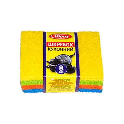 Vivat скребок кухонний 5 шт (Фибра)
