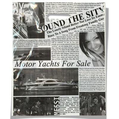 Пакет із проріз.ручками 40*50 Газета