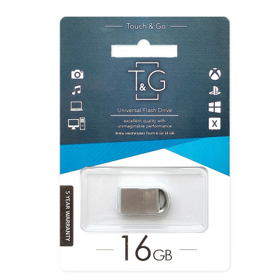 Накопичувач USB 16GB T&G металева серія