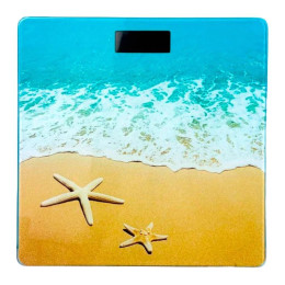 цифрові ваги квадратні з малюнком, датчиком температури, індикатором заряду до 180кг AT-26-3