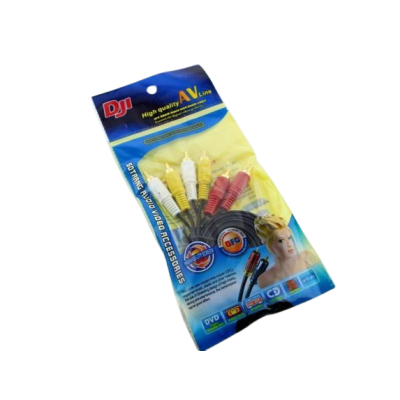 кабель 3RCA на 3RCA (3 тюльпани) 5 метрів в упаковці