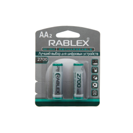 акумулятор Rablex Rechargeable R-6 (пальчиковий) 2700mAh 1.2V (2шт/24шт/120)