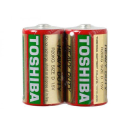 Батарейка сольова TOSHIBA Premium R20 D UM1 Blister 2шт