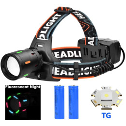 Ліхтар налобний (1 режим) із червоним світлом BL-T207-RED