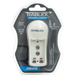 зарядний пристрій для пальчикових, міні-пальчикових та крони Rablex RM-416 зарядний пристрій для пальчикових, міні-пальчикових та крони Rablex RM-416