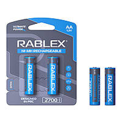 акумулятор Rablex Rechargeable R-6 (пальчиковий) 2700mAh 1.2V (2шт/24шт/120)