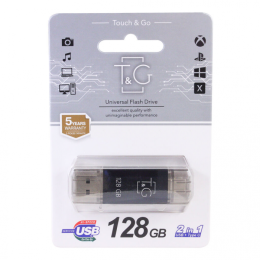 Накопичувач 3.0 USB 128GB T&G Type-C 009 серія Star чорний