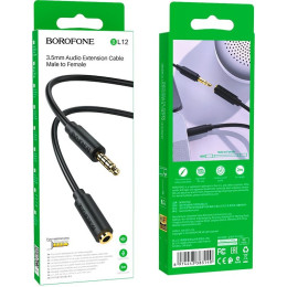 Кабель Borofone 3.5 jack-M/F 1.5м