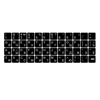 Наклейки на клавіатуру Українська/Українська/Англійська