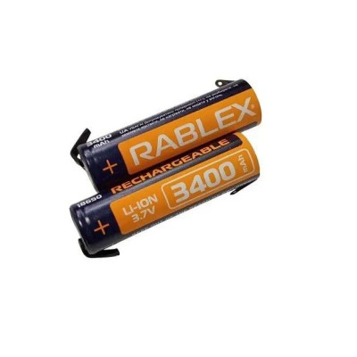 аккумулятор RABLEX Li-ION 18650 3400mAh 3.7V (1шт/40шт/400шт)