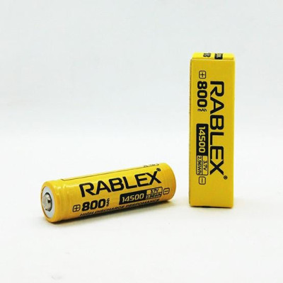 Аккумулятор RABLEX Li-ion 14500 3.7V 800mAh Blister 1шт