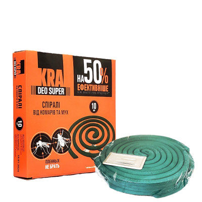 Спирали от комаров KRA DEO Super 10 шт