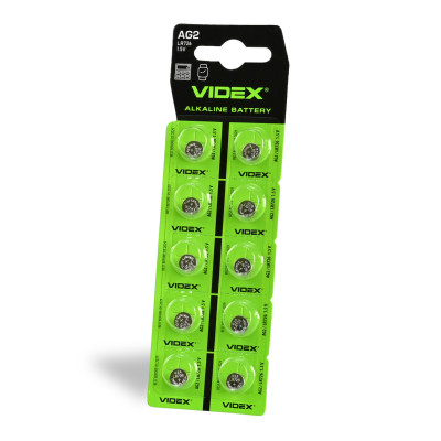 батарейка VIDEX ALKALINE AG2 LR726 1.5V