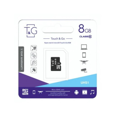 Карта пам'яті microSDHC 8GB class 10 T&G