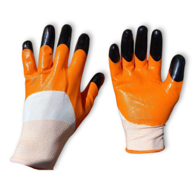 Рукавички нейлон з чорний. пальцями