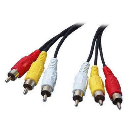 Кабель 3RCA-3RCA 1.5м (пакет)