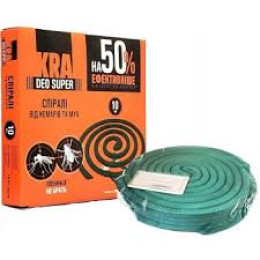 Спирали от комаров KRA DEO Super 10 шт