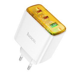 Адаптер мережевий Hoco Smart charger CS44A |2Type-C/1USB, QC/PD, 65W/3A| Адаптер мережевий Hoco Smart charger CS44A |2Type-C/1USB, QC/PD, 65W/3A|