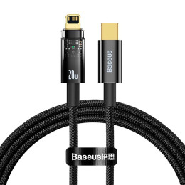 Кабель Baseus Type-C to Lightning Explorer Series Auto Power-Off Fast Charging Data Cable |1m, 20W|