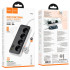 Подовжувач Hoco Sunlight 4-bit desktop socket (L=3M) AC22 |3USB/1Type-C, 30W/3A, PD/QC|