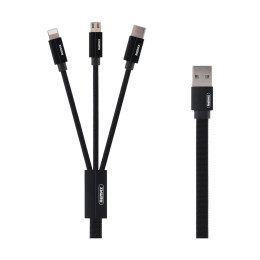 Кабель combo Micro USB + Lightning + Type-C Remax Kerolla RC-094th