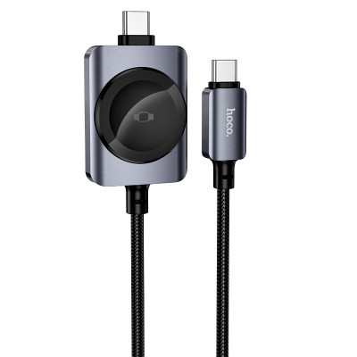 Зарядка Qi HOCO PD100W+iWatch 2-in-1 charging cable CW66
