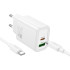 Адаптер мережевий HOCO gentle charger N61 (Type-C to Type-C set) |1USB/1Type-C, 20W/3A, PD/QC|