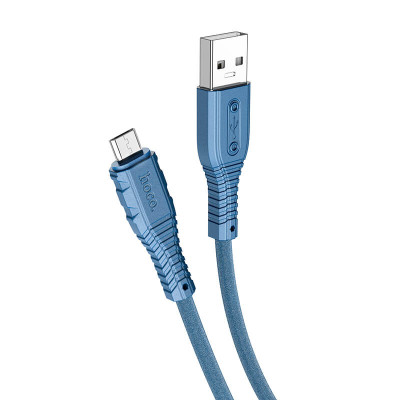 Кабель Hoco Micro USB Nano silicone charging data cable X67 |1m, 2.4A|
