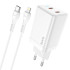 Адаптер мережевий Hoco Type-c to Lightning Cable Astral N23 |2Type-C, 45W/3A, PD/QC|
