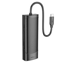 Hub адаптер HOCO Easy safe Type-C 7-in-1 multi-function converter HB43 |PD 100W/HDMI/SD, 2USB/1Type-C|