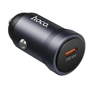Адаптер автомобільний HOCO Energy single port PD car charger Z62A |1Type-C, 30W/3A, PD/QC|
