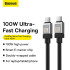 Кабель Baseus Type-C to Type-C CoolPlay Series Fast Charging Cable |1m, 100W|