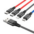 Кабель Hoco Combo 4-in-1 2type-C+Lightning + Micro USB Super charging cable X76 |1M, 2A|