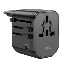 Перехідник для розеток HOCO Walker three-port PD20W universal conversion charger AC15 |2USB/Type-C|