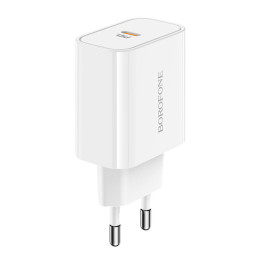 Адаптер мережевий BOROFONE Easy Speed single port charger BA57A |Type-C, 20W/3A, PD/QC| Адаптер мережевий BOROFONE Easy Speed single port charger BA57A |Type-C, 20W/3A, PD/QC|