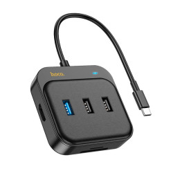 Hub адаптер Hoco Easy link 7-in-1 Multiport Adapter HB38 (HDTV + SDTF + USB3.0+USB2. 0x2 + PD100W)