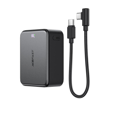 Acefast fast charging power bank with cable M28 10000mAh |1USB/2Type-C, 22.5W/3A, PD/QC|