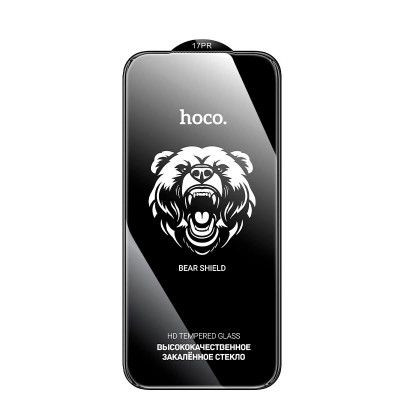 Захисне скло для iPhone 17 Pro HOCO Bear Shield series full screen HD tempered glass (A888)