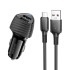 Адаптер автомобільний BOROFONE Solid dual-port car charger Micro USB Set BZ31A |2USB, 17W/3.4A Max|