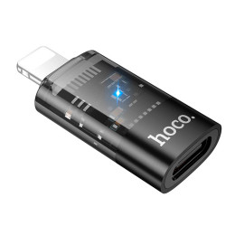 Перехідник Hoco iP male to c female OTG transparent adapter UA36A |480Mbps, 2A|