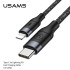 Кабель USAMS Type-C to Lightning US-SJ350 U31 |1.2m, PD/18W, 2.4A|