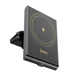 Тримач HOCO Precious magnetic wireless fast charging Car holder HW19 (air outlet) |15W, 4.5-7"|