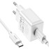 Адаптер мережевий Hoco Type-C Cable Leisure single port charger C106A |1USB, 10.5W/2.1A|
