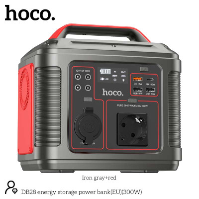 Портативна електростанція HOCO Energy storage power bank DB28 80000mAh |300W, 3USB/Type-C/AC, PD/QC|