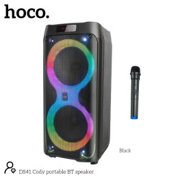 Акустика-караоке Hoco Cody Portable BT speaker DS41 |BT5.0, TWS, AUX/USB/TF/FM, 40W|